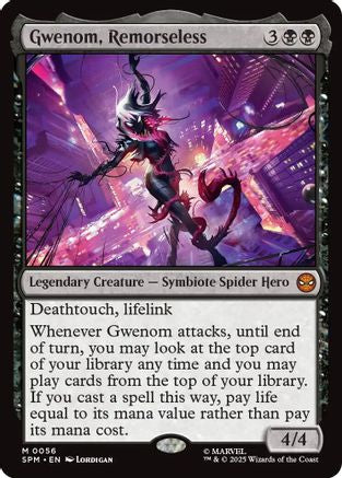 Gwenom, Remorseless  [Foil]  (SPM-056) - [Marvel's Spider-Man]