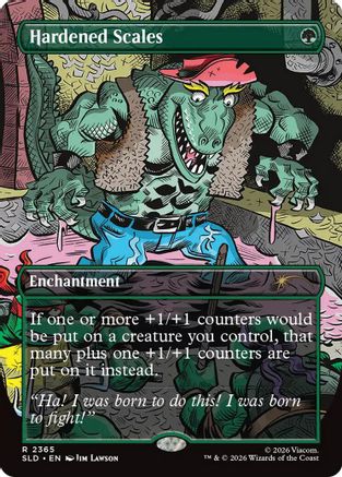 Hardened Scales  [Foil]  (SLD-2365) - [Secret Lair Drop Series]
