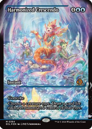 Harmonized Crescendo (0384) (Showcase)  [Foil]  (ECL-384) - [Lorwyn Eclipsed]