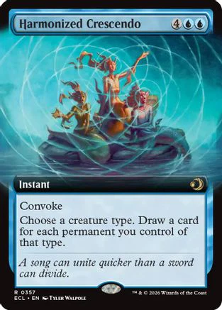 Harmonized Crescendo (Extended Art)  [Foil]  (ECL-357) - [Lorwyn Eclipsed]