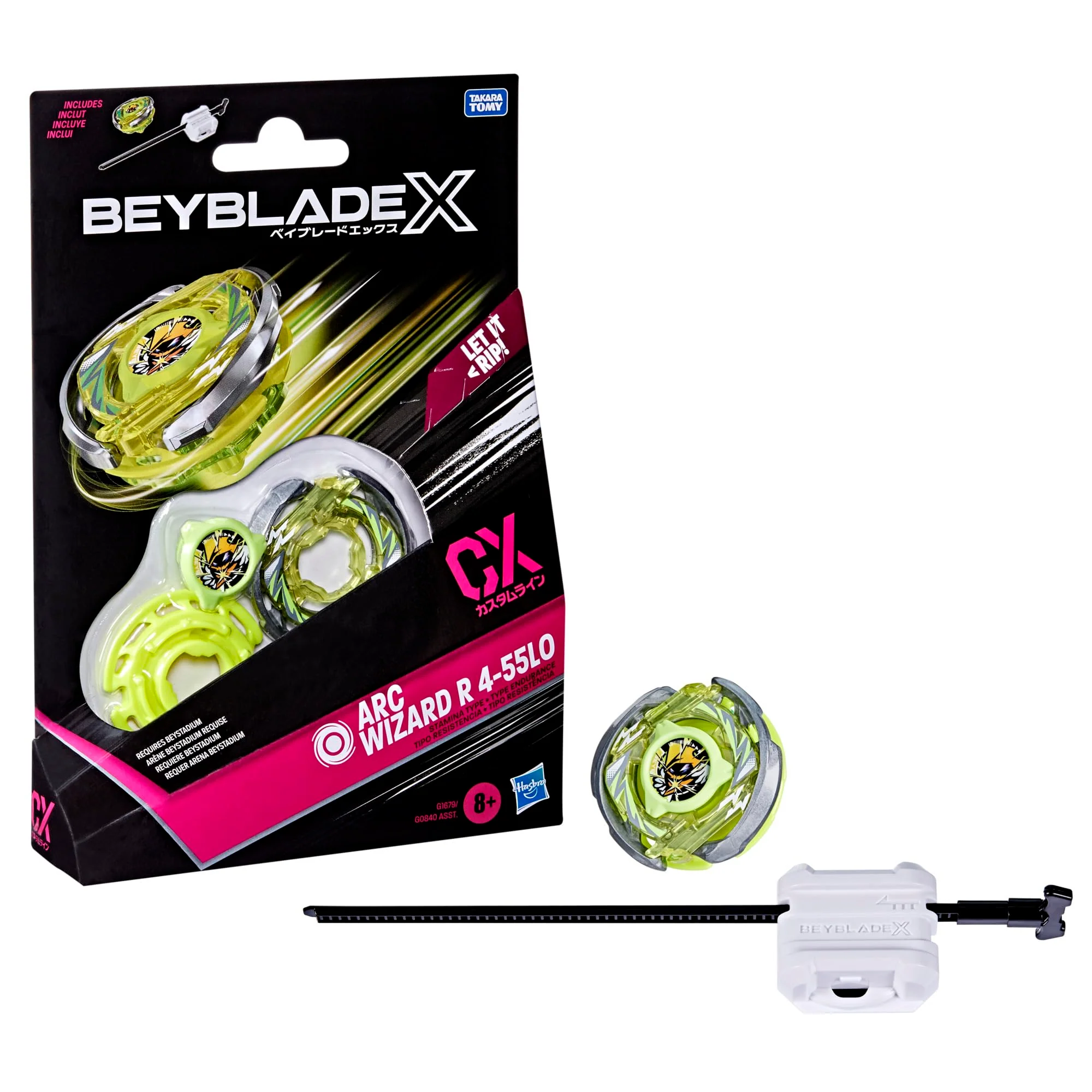 HASBRO Beyblade X Arc Wizard R 4-55LO CX Starter Pack Set