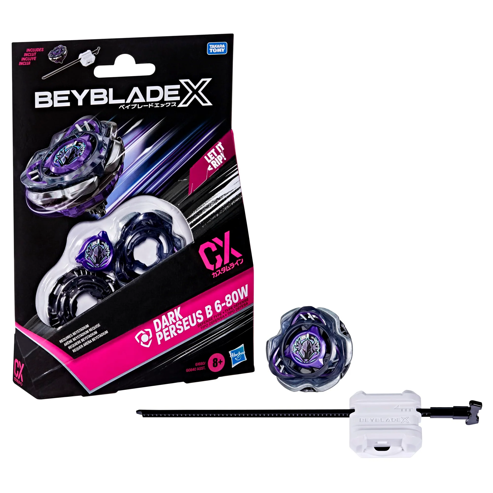 HASBRO Beyblade X Dark Perseus B 6-80W CX Starter Pack Set