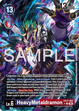 HeavyMetaldramon (Box Topper) (EX11-052) - [Dawn of Liberator] Foil