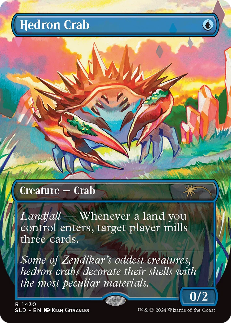 Hedron Crab  [Foil]  (SLD-1430) - [Secret Lair Drop] (Borderless)