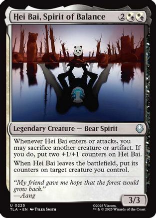 Hei Bai, Spirit of Balance  [Foil]  (TLA-225) - [Avatar: The Last Airbender]