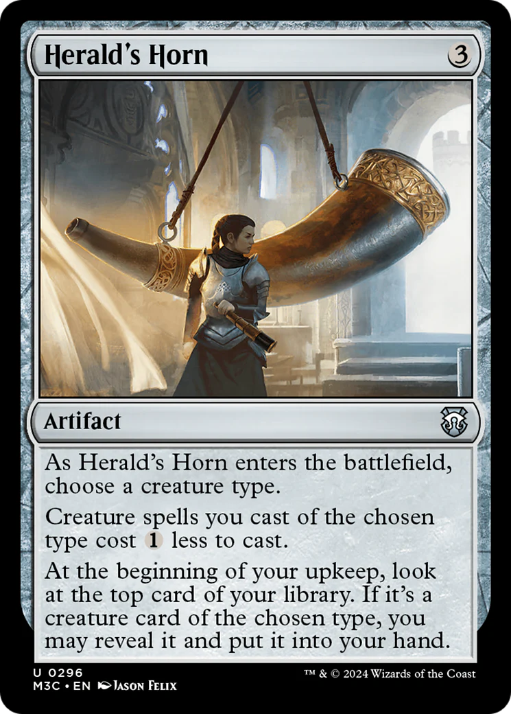 Herald's Horn  [Foil]  (M3C-296) - [Modern Horizons 3 Commander]