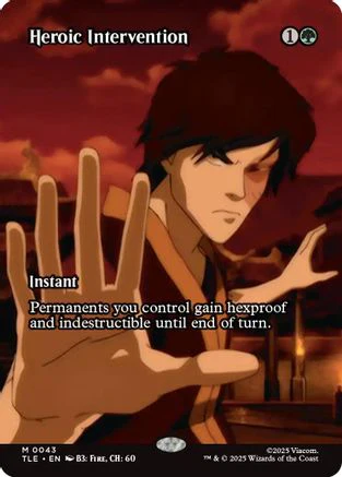 Heroic Intervention (Borderless)  (TLE-043) - [Avatar: The Last Airbender: Eternal-Legal]