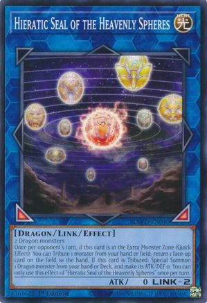 Hieratic Seal of the Heavenly Spheres [SDWD-EN040] - Structure Deck: Blue-Eyes White Destiny Unlimited - Common / Short Print