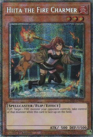Hiita the Fire Charmer (Starlight Rare) [CH02-EN002] - THE CHRONICLES DECK: Spirit Charmers (All-Foil Edition) 1st Edition - Starlight Rare