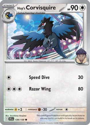 Hop's Corvisquire  - (134/159) Reverse Holofoil [SV09 Journey Together]