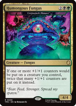 Humongous Fungus - Corpsejack Menace  [Foil]  (TMC-056) - [Commander: Teenage Mutant Ninja Turtles]