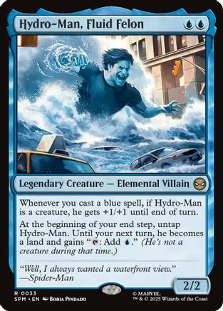 Hydro-Man, Fluid Felon  [Foil]  (SPM-033) - [Marvel's Spider-Man]