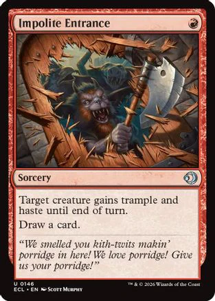 Impolite Entrance  [Foil]  (ECL-146) - [Lorwyn Eclipsed]