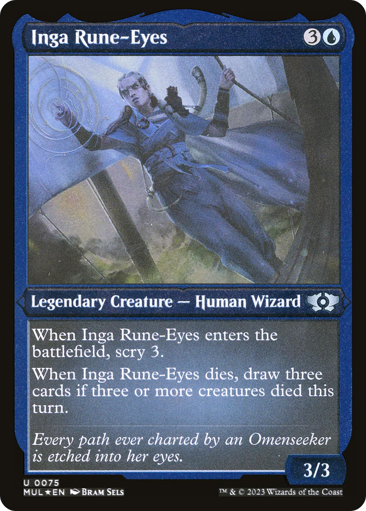 Inga Rune-Eyes (Foil Etched)  [Foil]  (MUL-075) - [Multiverse Legends]