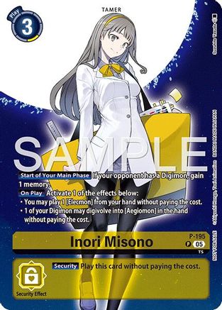 Inori Misono (Digimon Story: Time Stranger Promo Pack) (P-195) - [Digimon Promotion Cards] Foil