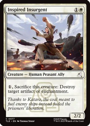 Inspired Insurgent  [Foil]  (TLE-077) - [Avatar: The Last Airbender: Eternal-Legal]
