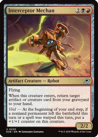 Interceptor Mechan  [Foil]  (EOE-220) - [Edge of Eternities]