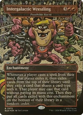 Intergalactic Wrestling - Possibility Storm  [Foil]  (SLD-7073) - [Secret Lair Drop Series]