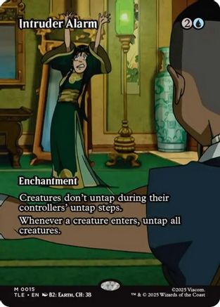 Intruder Alarm (Borderless)  [Foil]  (TLE-015) - [Avatar: The Last Airbender: Eternal-Legal]