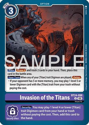 Invasion of the Titans (BT24-098) - [Time Stranger]