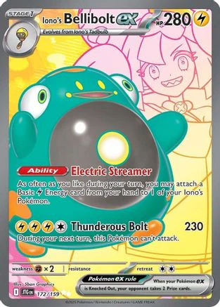 Iono's Bellibolt ex - 172/159  - (172/159) Holofoil [SV09 Journey Together]