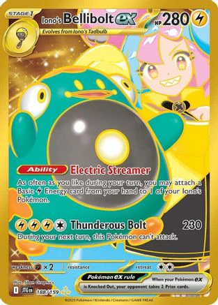 Iono's Bellibolt ex - 188/159  - (188/159) Holofoil [SV09 Journey Together]