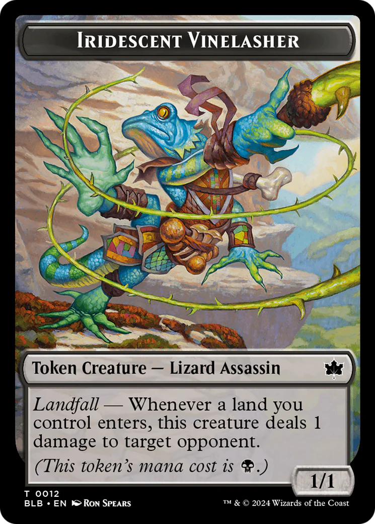 Iridescent Vinelasher  (BLB-012) - [Bloomburrow Tokens]