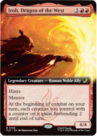 Iroh, Dragon of the West (Extended Art)  [Foil]  (TLE-194) - [Avatar: The Last Airbender: Eternal-Legal]