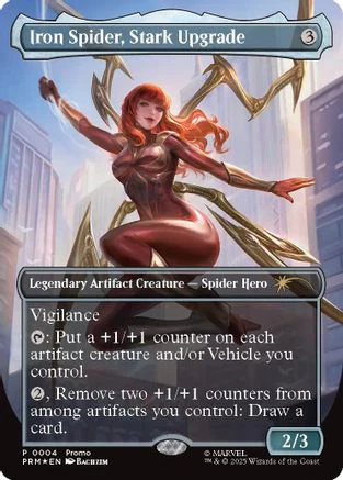 Iron Spider, Stark Upgrade (Borderless)  [Foil]  (MEDIA-004) - [Media Promos]