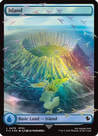 Island (Chocobo Track Foil)  [Foil]  (FIC-479) - [Commander: FINAL FANTASY]