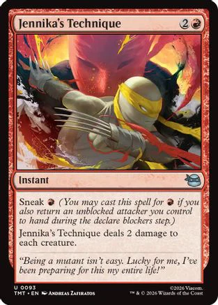 Jennika's Technique  [Foil]  (TMT-093) - [Teenage Mutant Ninja Turtles]