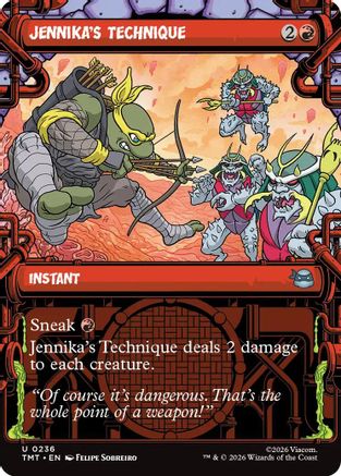 Jennika's Technique (Showcase)  [Foil]  (TMT-236) - [Teenage Mutant Ninja Turtles]