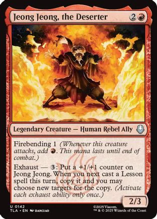Jeong Jeong, the Deserter  [Foil]  (TLA-142) - [Avatar: The Last Airbender]
