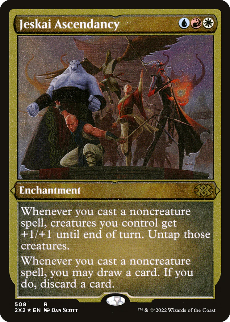 Jeskai Ascendancy (Foil Etched)  [Foil]  (2X2-508) - [Double Masters 2022]