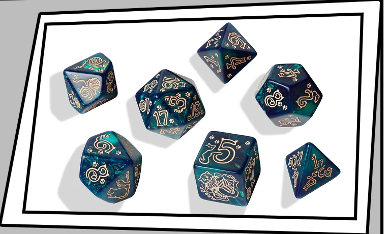 JUMBO CATS DICE SET WHISKERS