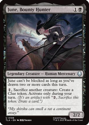 June, Bounty Hunter  [Foil]  (TLA-106) - [Avatar: The Last Airbender]