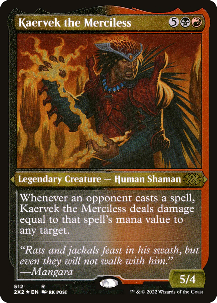 Kaervek the Merciless (Foil Etched)  [Foil]  (2X2-512) - [Double Masters 2022]