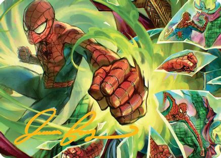 Kapow! Art Card (Gold-Stamped Signature)  (AASPM-017) - [Art Series: Marvel's Spider-Man]