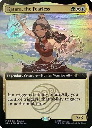 Katara, the Fearless (Extended Art)  [Foil]  (MEDIA-003) - [Media Promos]