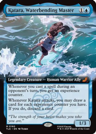 Katara, Waterbending Master (Extended Art)  [Foil]  (TLE-180) - [Avatar: The Last Airbender: Eternal-Legal]