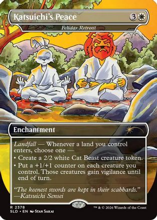 Katsuichi's Peace - Felidar Retreat  (SLD-2378) - [Secret Lair Drop Series]