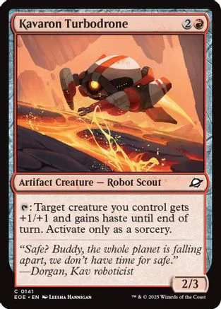 Kavaron Turbodrone  [Foil]  (EOE-141) - [Edge of Eternities]