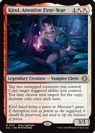 Kirol, Attentive First-Year  [Foil]  (ECL-231) - [Lorwyn Eclipsed]