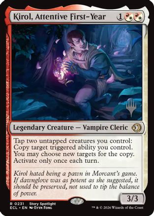 Kirol, Attentive First-Year  [Foil]  (PPECL-231) - [Promo Pack: Lorwyn Eclipsed]