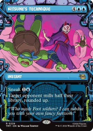 Kitsune's Technique (Showcase)  [Foil]  (TMT-229) - [Teenage Mutant Ninja Turtles]