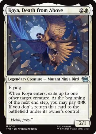 Koya, Death from Above  [Foil]  (TMT-011) - [Teenage Mutant Ninja Turtles]