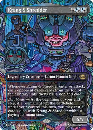 Krang & Shredder (Borderless)  (TMT-201) - [Teenage Mutant Ninja Turtles]