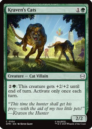 Kraven's Cats  [Foil]  (SPM-104) - [Marvel's Spider-Man]