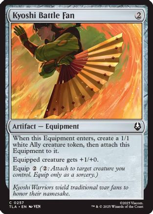 Kyoshi Battle Fan  [Foil]  (TLA-257) - [Avatar: The Last Airbender]