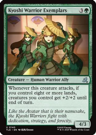 Kyoshi Warrior Exemplars  [Foil]  (TLE-140) - [Avatar: The Last Airbender: Eternal-Legal]